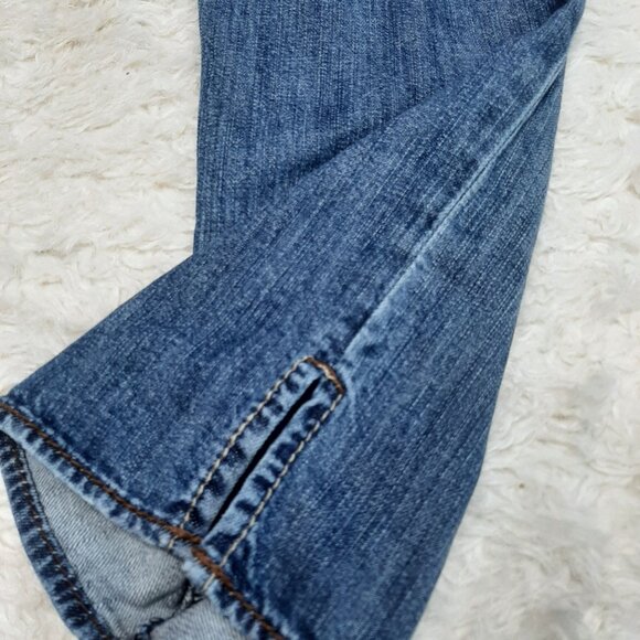 Guess Woman's Blue Flap Pockets Cropped Denim Jeans Size 26 - Picture 10 of 10